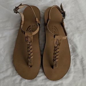 🌈 Rainbow T-Strap Sandals